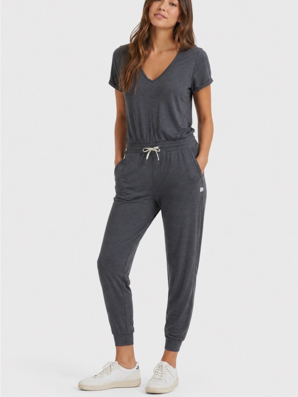 Vuori All Day Jumpsuit (heather charcoal)